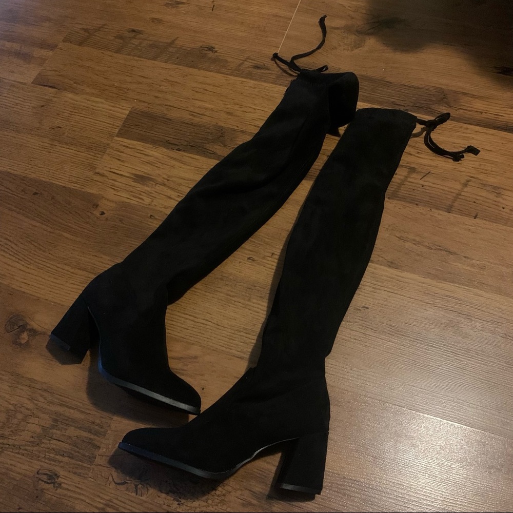 SHEIN Thigh High Black Boots